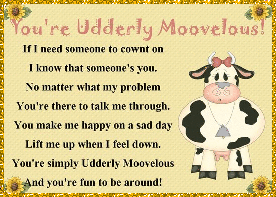 For A Mooovelous Friend.
