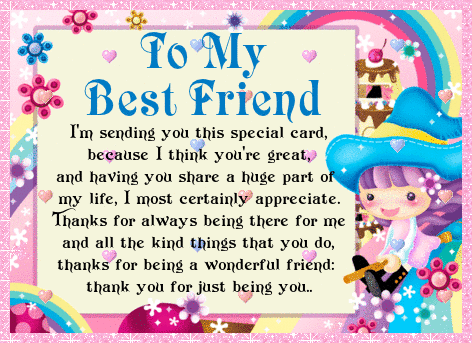 My Best Friend I Appreciate You.