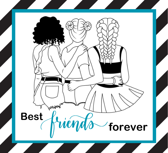 Best Friends Forever Card.