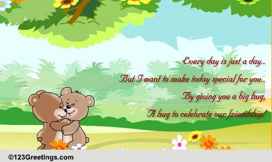 Teddy Hugs. Free Hugs & Caring eCards, Greeting Cards | 123 Greetings