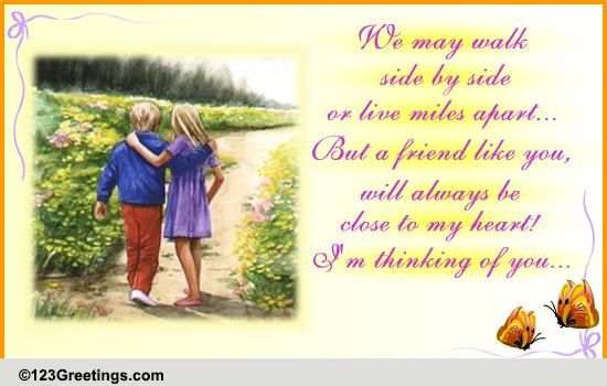 Forever Close... Free Thoughts eCards, Greeting Cards | 123 Greetings