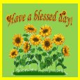 Have A Blessed Day With Sunflowers.