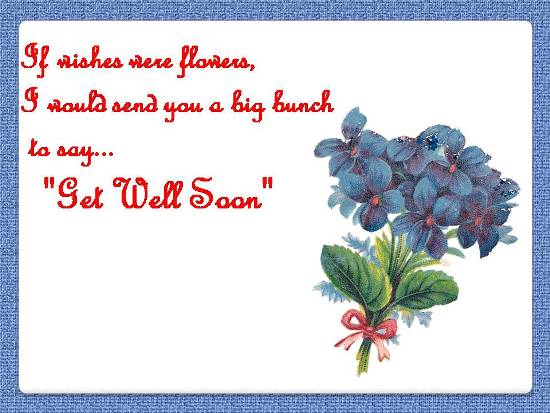 A Get Well Message For A Loved One.