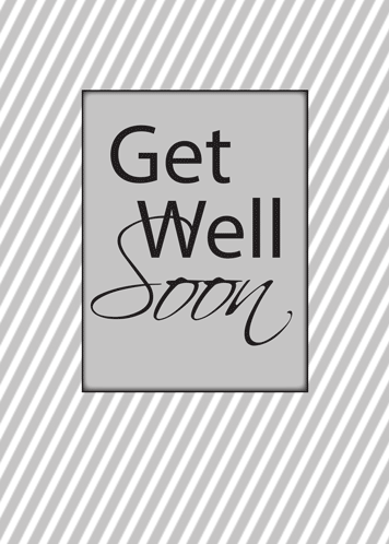 Get Well Simple, Gray Stripes.