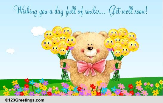 Get Well Teddy Just For You  Get well soon, Get well soon