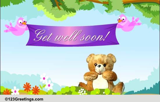 A Get Well Soon Wish... Free Get Well Soon eCards, Greeting Cards | 123 ...