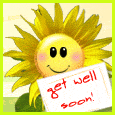 A 'Get Well Soon' Message.