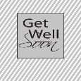 Get Well Simple, Gray Stripes.