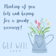 Speedy recovery Thinking of You Handmade Get Well Soon Card Unisex Greeting Card