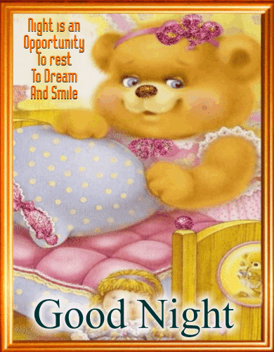 A Cute Teddy, Ready To Sleep!