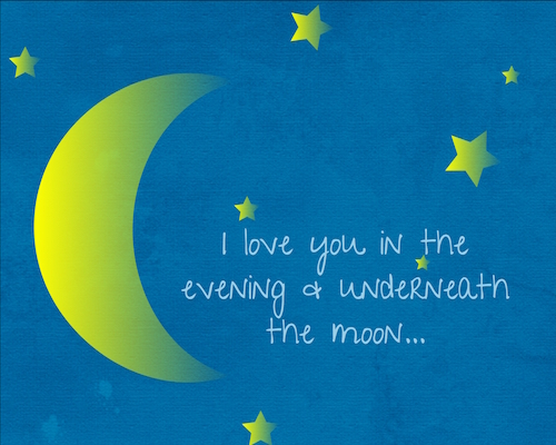 Love Under The Moon. Free Good Night eCards, Greeting Cards | 123 Greetings