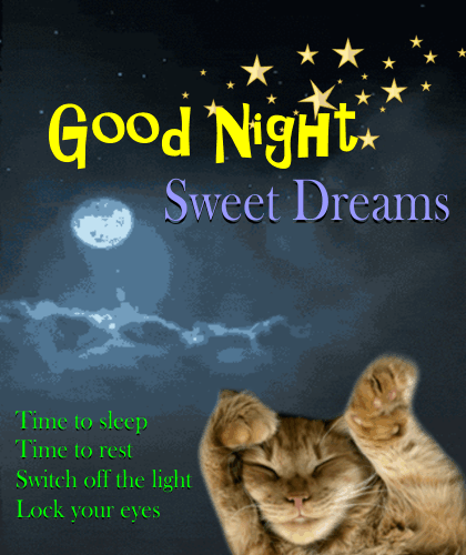 My Cute Good Night Sweet Dreams Card.