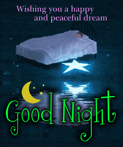 A Happy And Peaceful Dream. Free Good Night eCards, Greeting Cards ...
