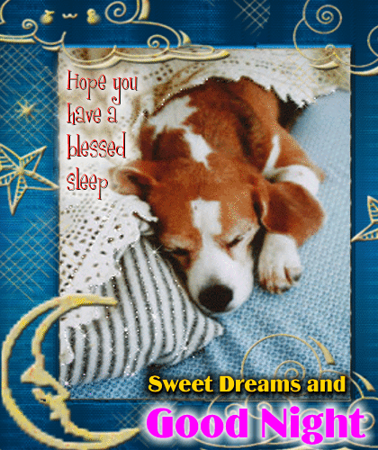 A Good Night And Sweet Dreams Card.