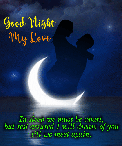 A Romantic Good Night  Card For You Free Good Night  eCards 