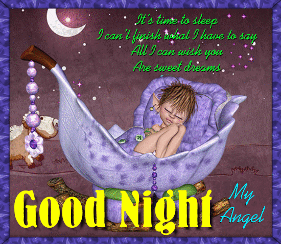 A Good Night Card For Your Angel.