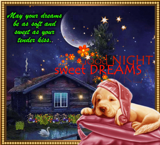 A Cute Good Night Card Message For You.