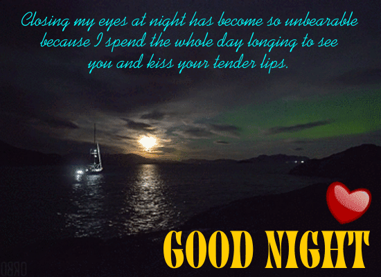 Closing My Eyes At Night Is Unbearable. Free Good Night eCards | 123 ...