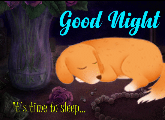 A Cute Good Night Ecard Just For You.