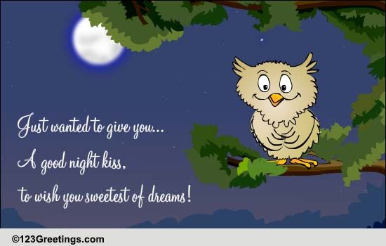 A Good Night Kiss... Free Good Night eCards, Greeting Cards | 123 Greetings