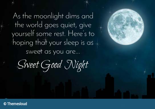A Sweet Good Night Wish. Free Good Night eCards, Greeting Cards | 123 ...