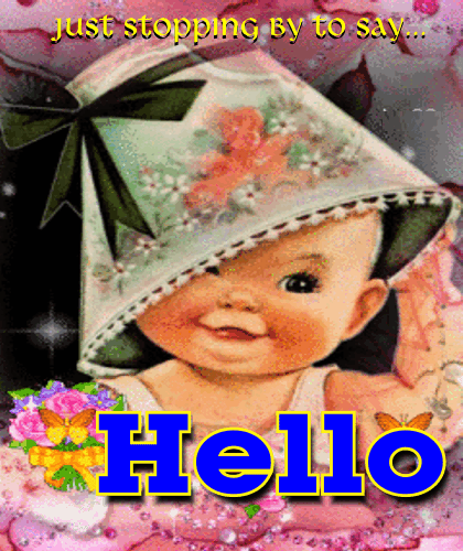 Baby Says Hello.