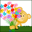 'Hi' With Flowers...