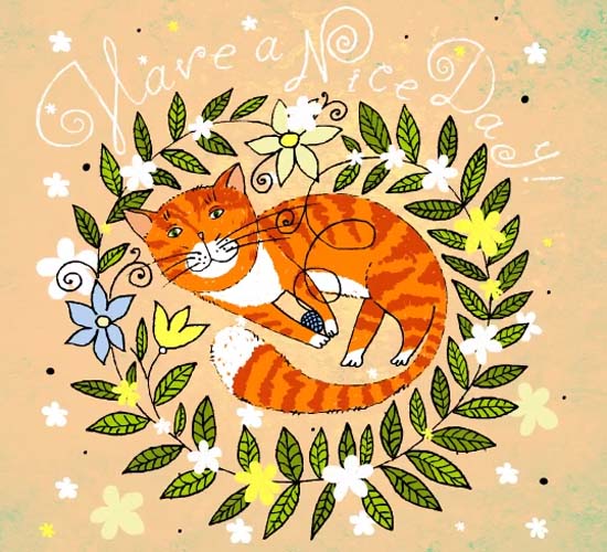 Have A Nice Day, From A Sweet Cat! Free Have a Great Day eCards | 123 ...