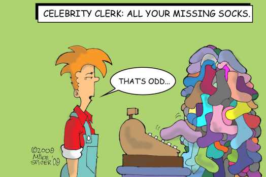 Celebrity Clerk All Ur Missing Socks.