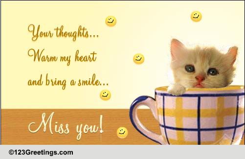 Miss You! Free Miss You eCards, Greeting Cards | 123 Greetings