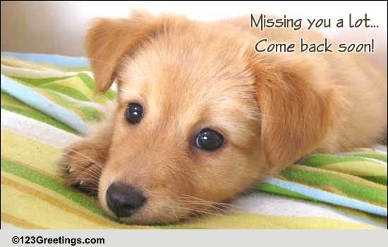 Missing U A Lot! Free Miss You eCards, Greeting Cards | 123 Greetings