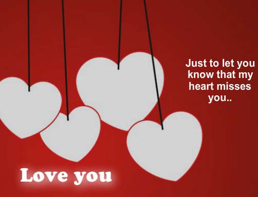 Heart Misses You... Free Miss You eCards, Greeting Cards | 123 Greetings