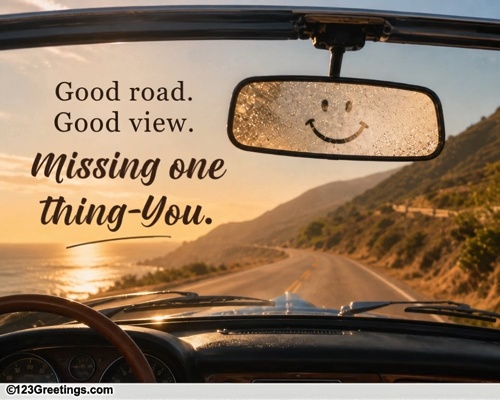 A Missing You Card For Someone Dear
