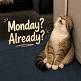 A Relatable Monday Blues ecard.