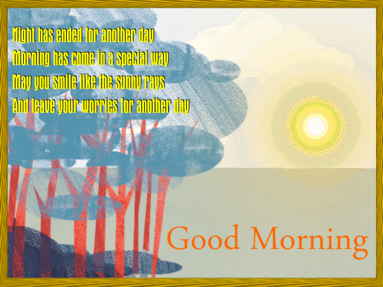 A Nice Good Morning Card For You.