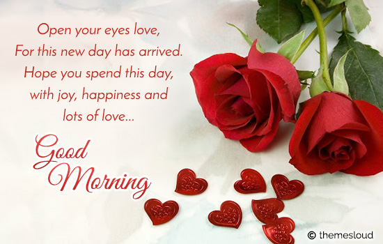 good morning love greetings