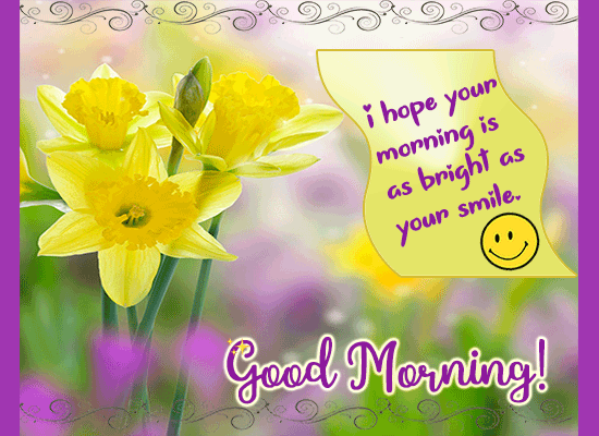 Morning Wish With A Smile... Free Good Morning eCards, Greeting Cards ...