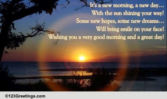 Everyday Good Morning Cards, Free Everyday Good Morning Wishes | 123