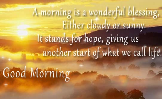 Wonderful Morning. Free Good Morning eCards, Greeting Cards | 123 Greetings