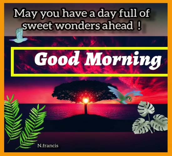 A Day Full Of Wonders Ahead! Free Good Morning eCards, Greeting Cards ...