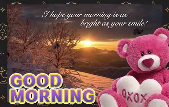 A Cute Morning Wish Card For You. Free Good Morning eCards | 123 Greetings