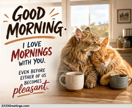 A Funny Good Morning Wish For Partner