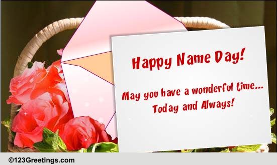 Everyday Name Day Cards Free Everyday Name Day Wishes Greeting Cards 