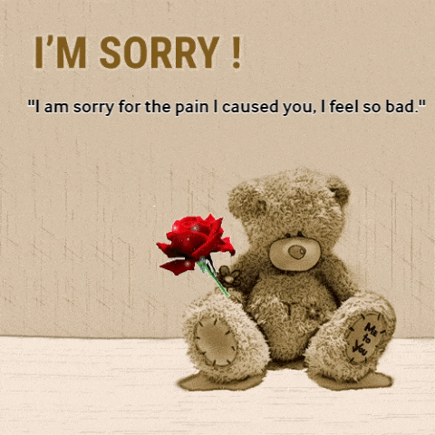 I Am Sorry Card Teddy. Free Sorry eCards, Greeting Cards | 123 Greetings
