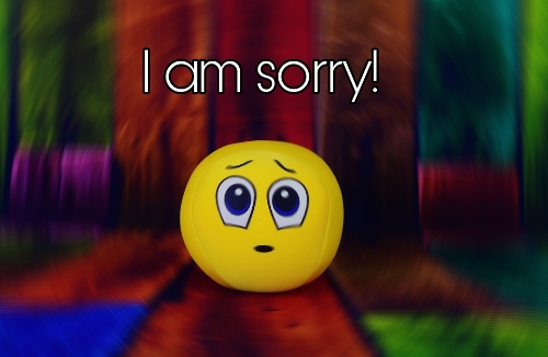 Say Sorry For Your Mistake.