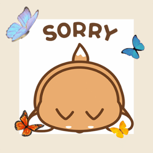 A Sorry Card For You.