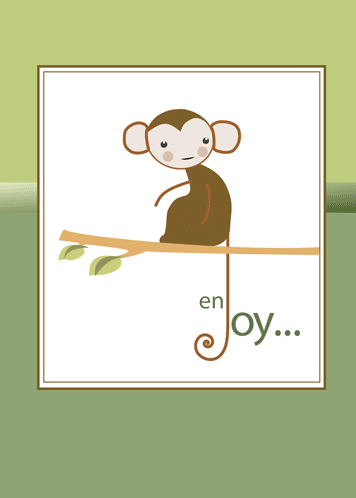 Thinking Of You, Cute Monkey In Tree