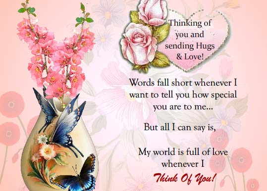 I Fall In Love Thinking Of You! Free Thinking of You eCards | 123 Greetings