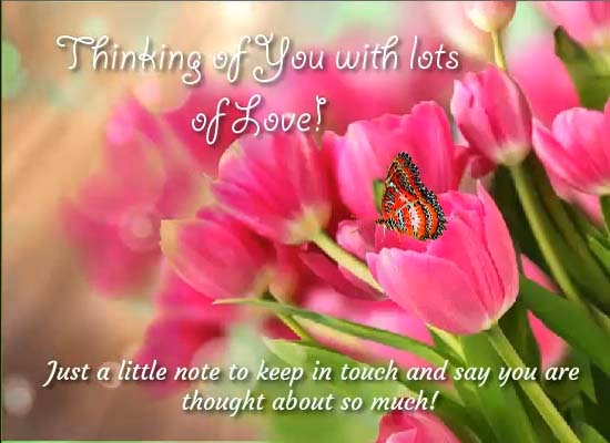 Thinking Of You Blooms With Love! Free Thinking of You eCards | 123 ...