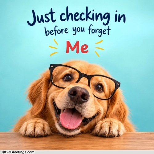Funny Check In For Someone Special